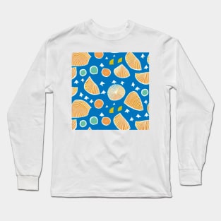 Abstract Tropical Beach Picnic (MD23SMR007) Long Sleeve T-Shirt